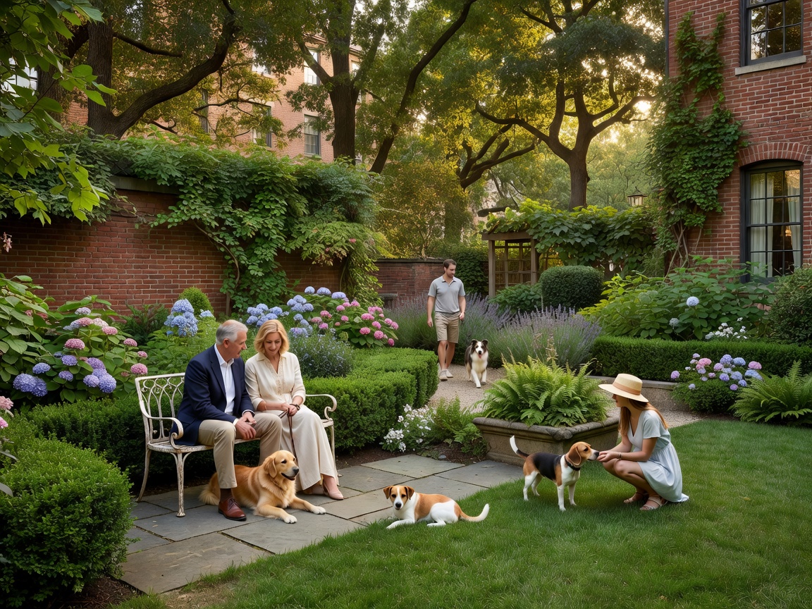 The Greenwich Hotel New York secluded courtyard garden for guests and pets